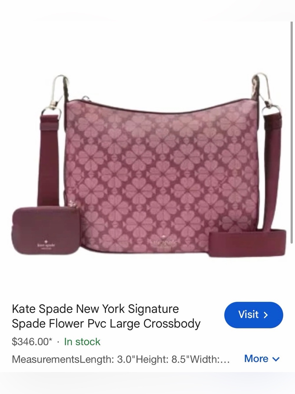 Kate Spade Signature Spade Flower Crossbody Bag